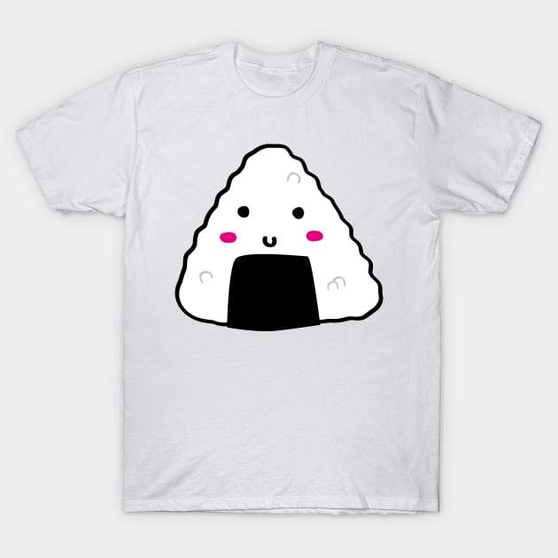 Onigiri Happiness: A Bite-Sized Delight T-Shirt by PauRicart